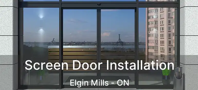  Screen Door Installation Elgin Mills - ON