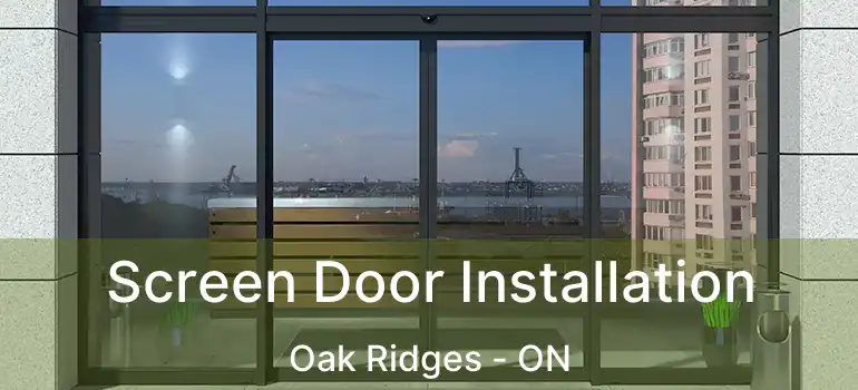  Screen Door Installation Oak Ridges - ON