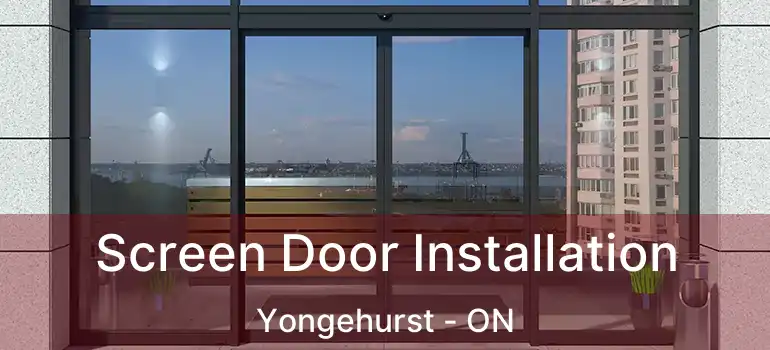  Screen Door Installation Yongehurst - ON