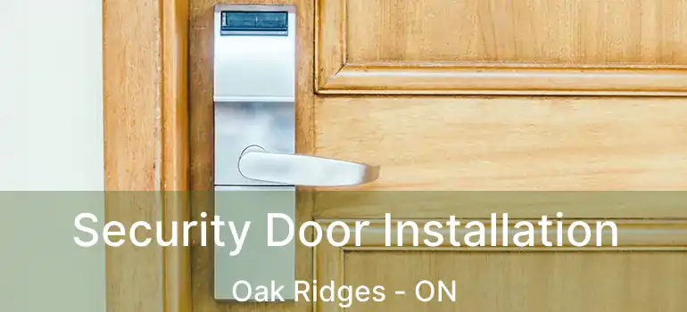  Security Door Installation Oak Ridges - ON