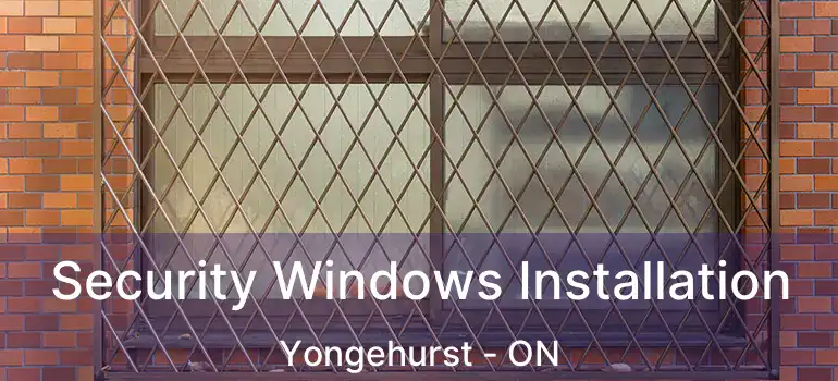  Security Windows Installation Yongehurst - ON