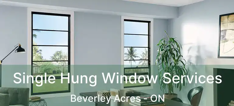  Single Hung Window Services Beverley Acres - ON