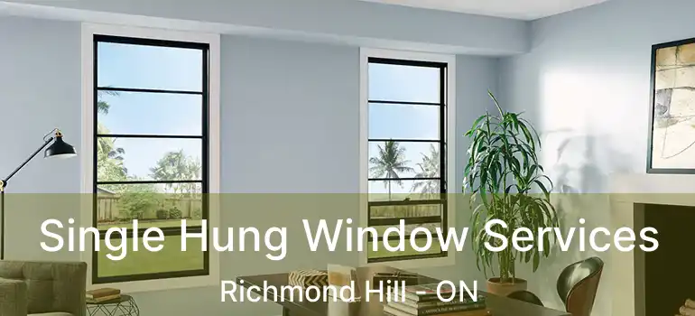  Single Hung Window Services Richmond Hill - ON