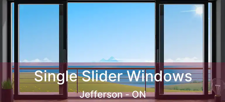  Single Slider Windows Jefferson - ON