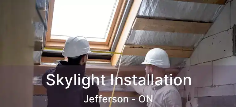  Skylight Installation Jefferson - ON