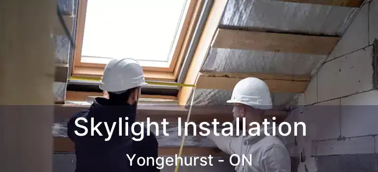  Skylight Installation Yongehurst - ON
