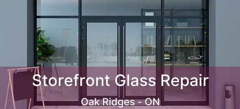  Storefront Glass Repair Oak Ridges - ON
