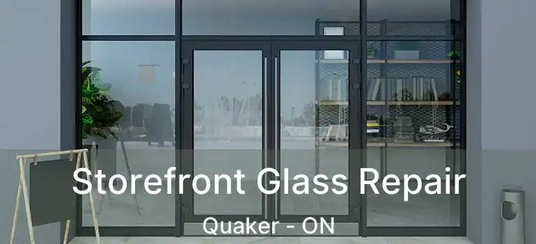  Storefront Glass Repair Quaker - ON