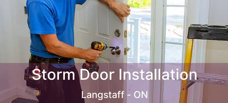  Storm Door Installation Langstaff - ON