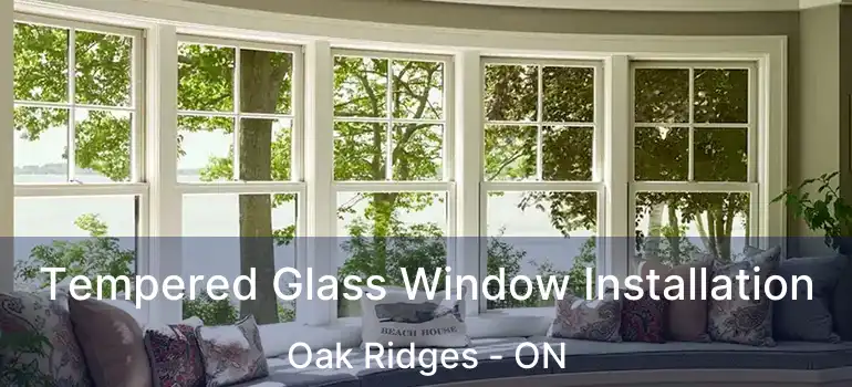  Tempered Glass Window Installation Oak Ridges - ON