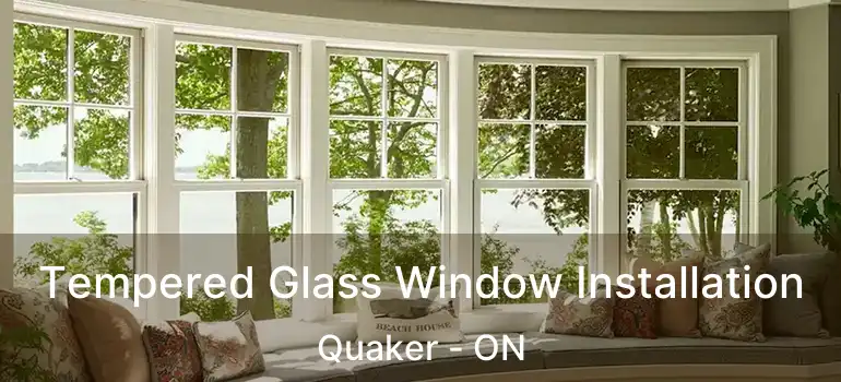  Tempered Glass Window Installation Quaker - ON