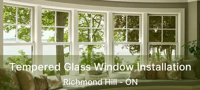  Tempered Glass Window Installation Richmond Hill - ON
