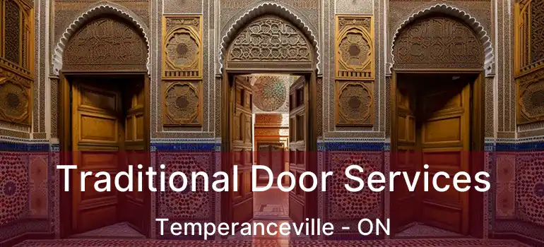  Traditional Door Services Temperanceville - ON