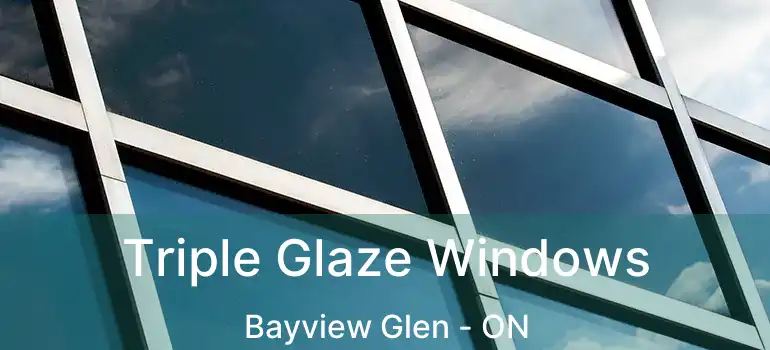  Triple Glaze Windows Bayview Glen - ON