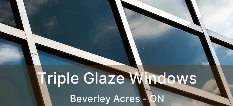  Triple Glaze Windows Beverley Acres - ON