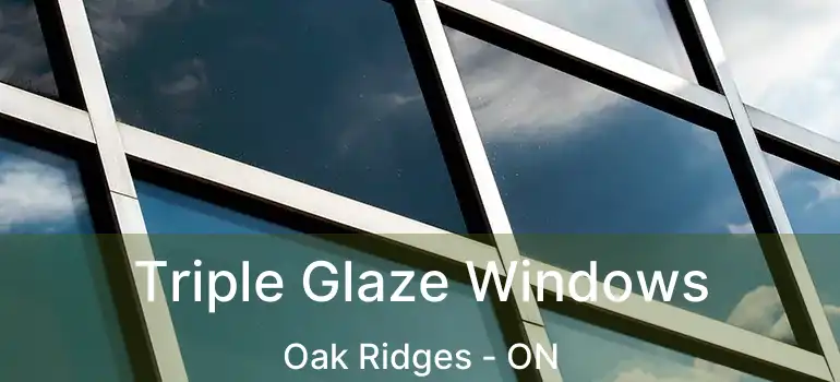  Triple Glaze Windows Oak Ridges - ON