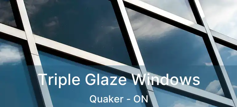  Triple Glaze Windows Quaker - ON