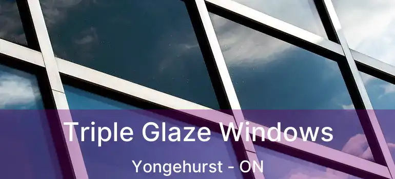 Triple Glaze Windows Yongehurst - ON