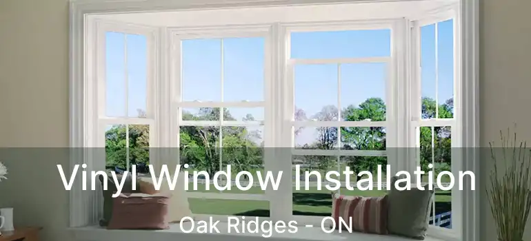  Vinyl Window Installation Oak Ridges - ON
