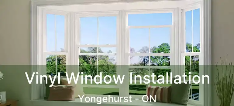  Vinyl Window Installation Yongehurst - ON