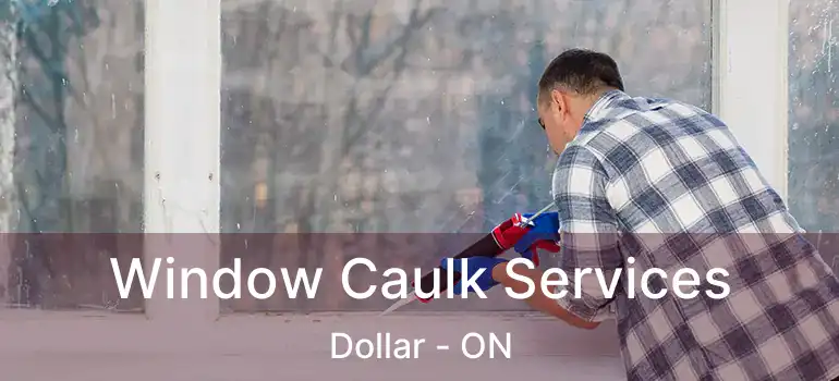  Window Caulk Services Dollar - ON