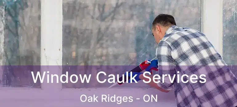  Window Caulk Services Oak Ridges - ON