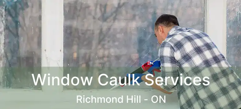  Window Caulk Services Richmond Hill - ON