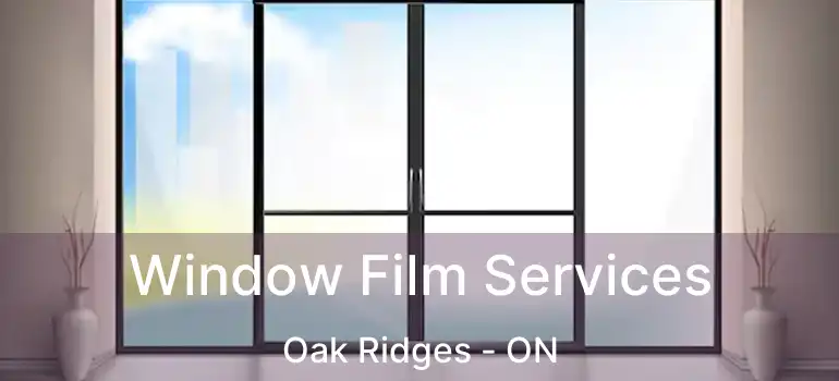  Window Film Services Oak Ridges - ON