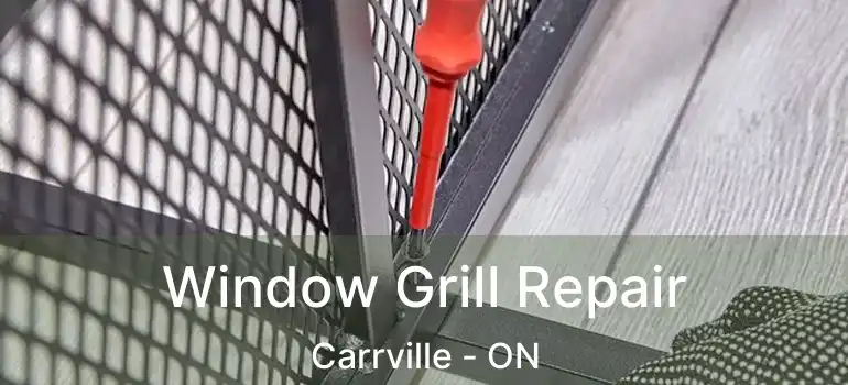  Window Grill Repair Carrville - ON