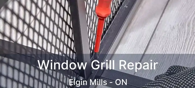  Window Grill Repair Elgin Mills - ON