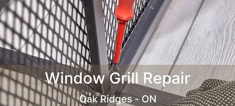  Window Grill Repair Oak Ridges - ON