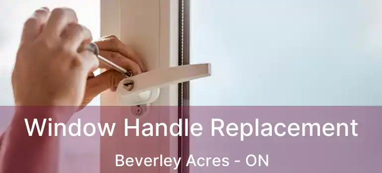  Window Handle Replacement Beverley Acres - ON