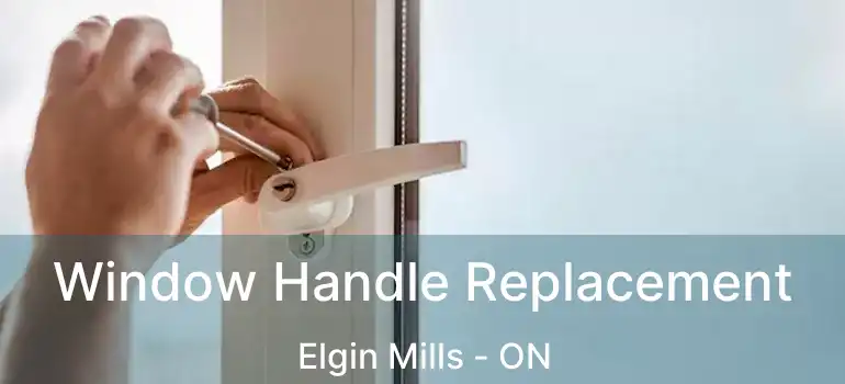  Window Handle Replacement Elgin Mills - ON