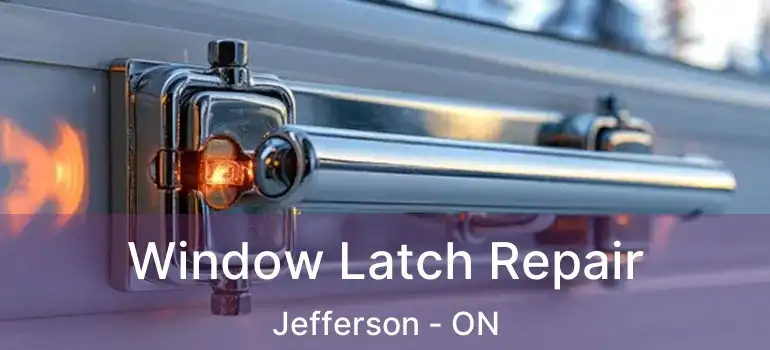  Window Latch Repair Jefferson - ON