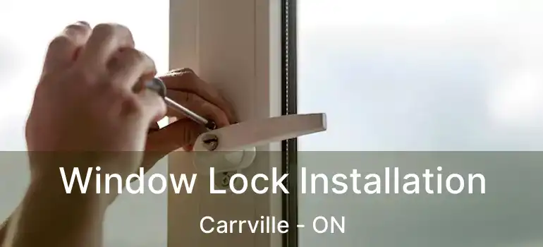  Window Lock Installation Carrville - ON