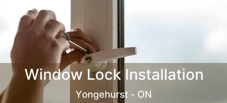  Window Lock Installation Yongehurst - ON