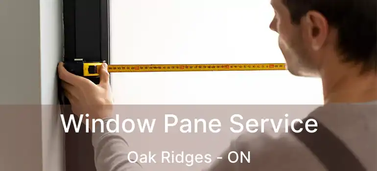  Window Pane Service Oak Ridges - ON