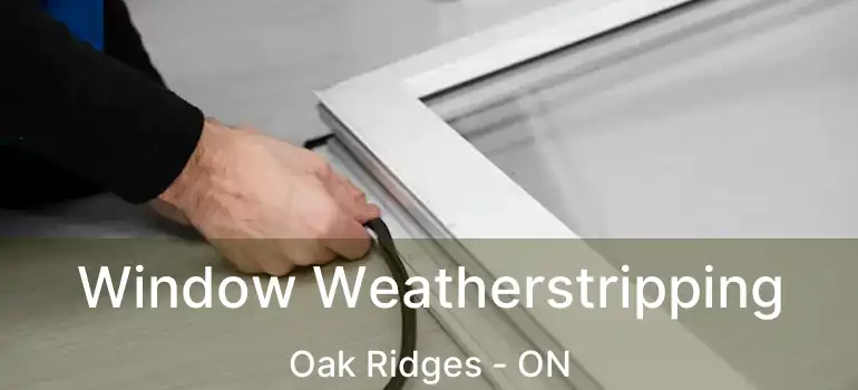  Window Weatherstripping Oak Ridges - ON